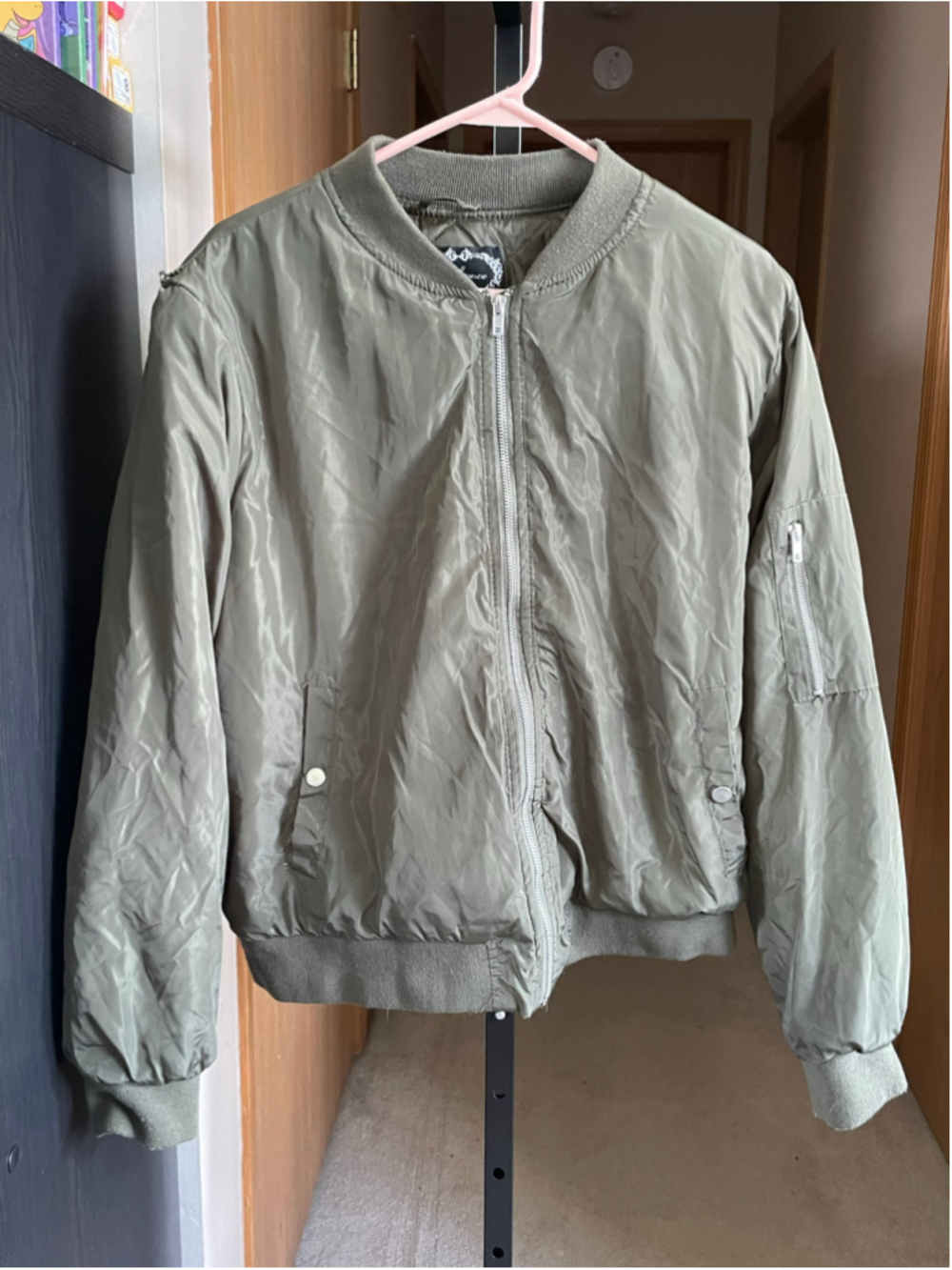 Women's Ambience Olive Green Bomber Jacket 3XL
